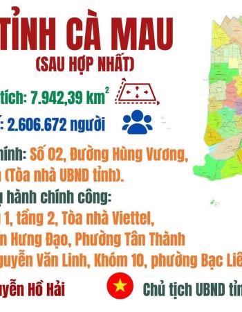 Xã - Phường tỉnh Cà Mau (mới)